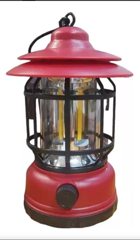 Farol de Camping Vintage Recargable: Estilo y funcionalidad para tus aventuras