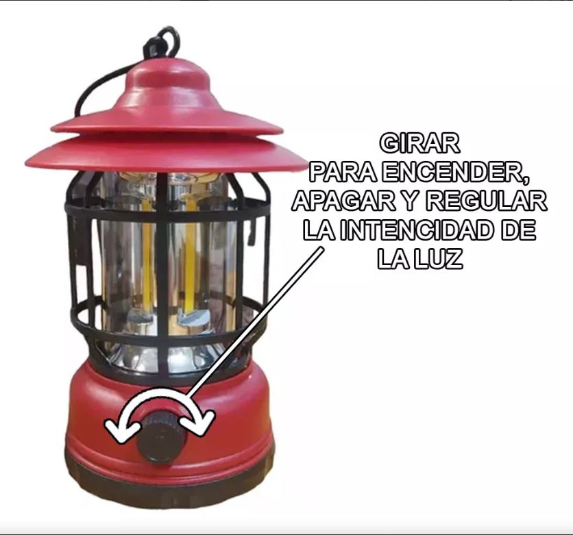 Farol de Camping Vintage Recargable: Estilo y funcionalidad para tus aventuras