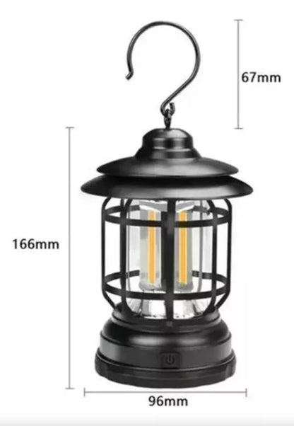 Farol de Camping Vintage Recargable: Estilo y funcionalidad para tus aventuras